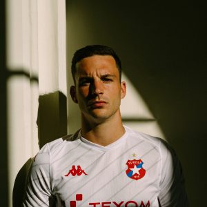 Koszulka meczowa Kappa 2025/26 — wyjazdowa (biała)